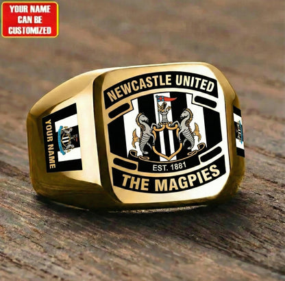 Personalized Newcastle FC Custom Name Classic Design Ring