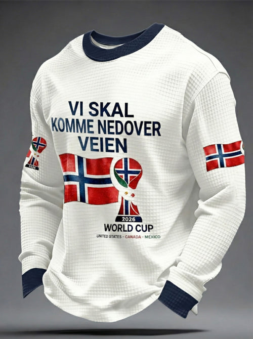 Norway FF WC 2026 Quilted Textur Unisex Sweater