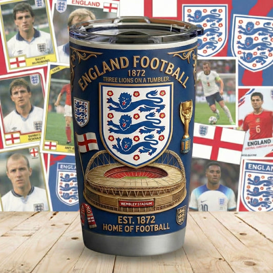 England FF WC 2026 Tumbler , Tumbler 20oz 30oz Cup