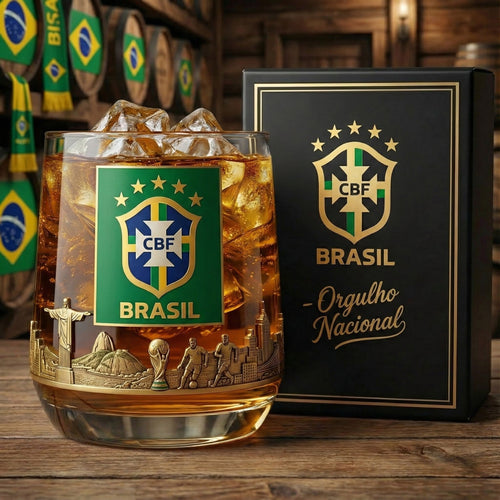Brazil Whisky Glass , Brazil FF WC 2026 Whiskey Glass