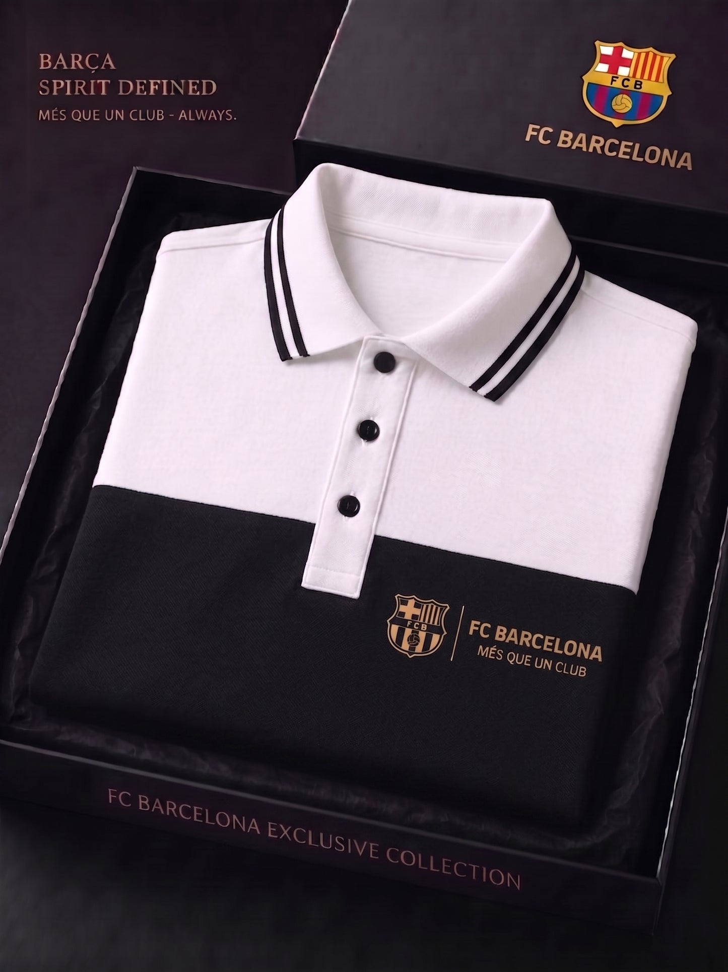 Barca Mes Que Un Club Polo , Barca Shirt , Barca 2026 Shirt V3