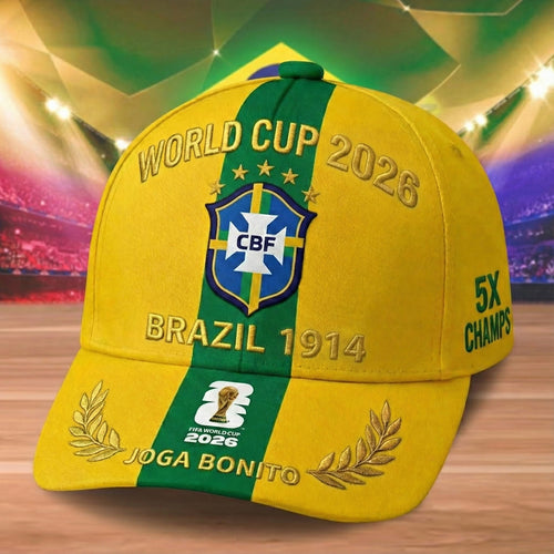 Brazil FF WC 2026 Cap , Brazil WC 2026 Vintage Classic Cap