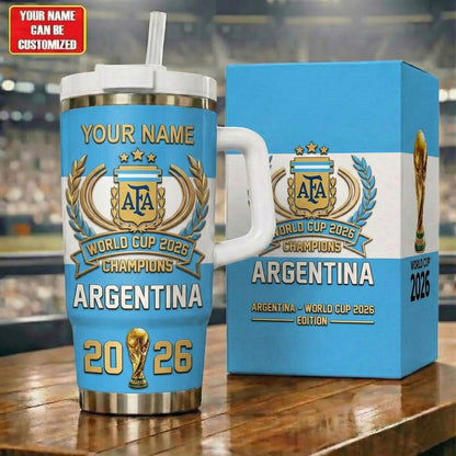 Personalized Argentina FF WC 2026 Insulated Tumbler 40oz