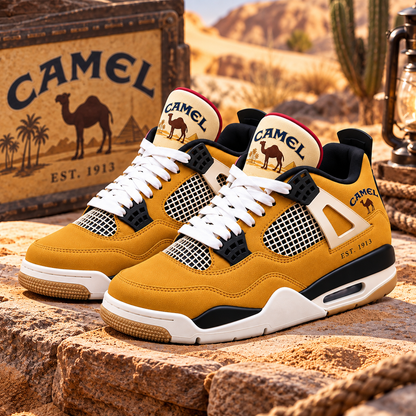 Camel EST. 1913 AJ4 Custom Sneaker