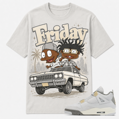 FRIDAY Shirt To Match AJ 4 Retro SE Craft, AJ 4 Matching Shirt