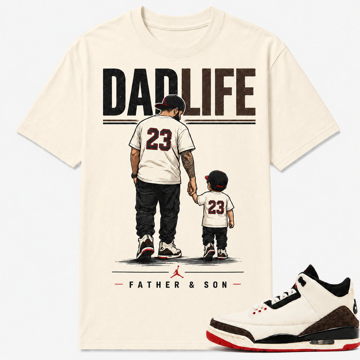 DAD LIFE Shirt To Match AJ 3 Retro World's Best Dad, AJ 3 Matching Shirt, Farther's Day Gift