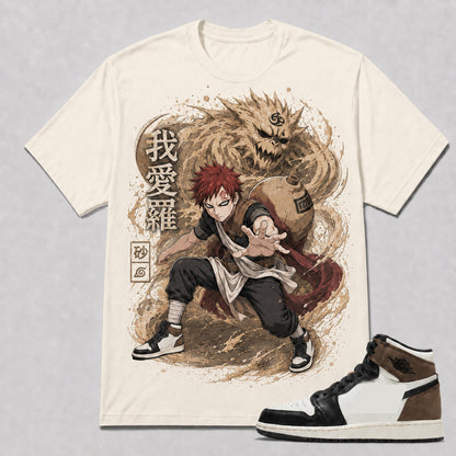 "GAARA" Shirt To Match AJ 1 HIGH ‘Dark Mocha’, AJ 1 Matching Shirt
