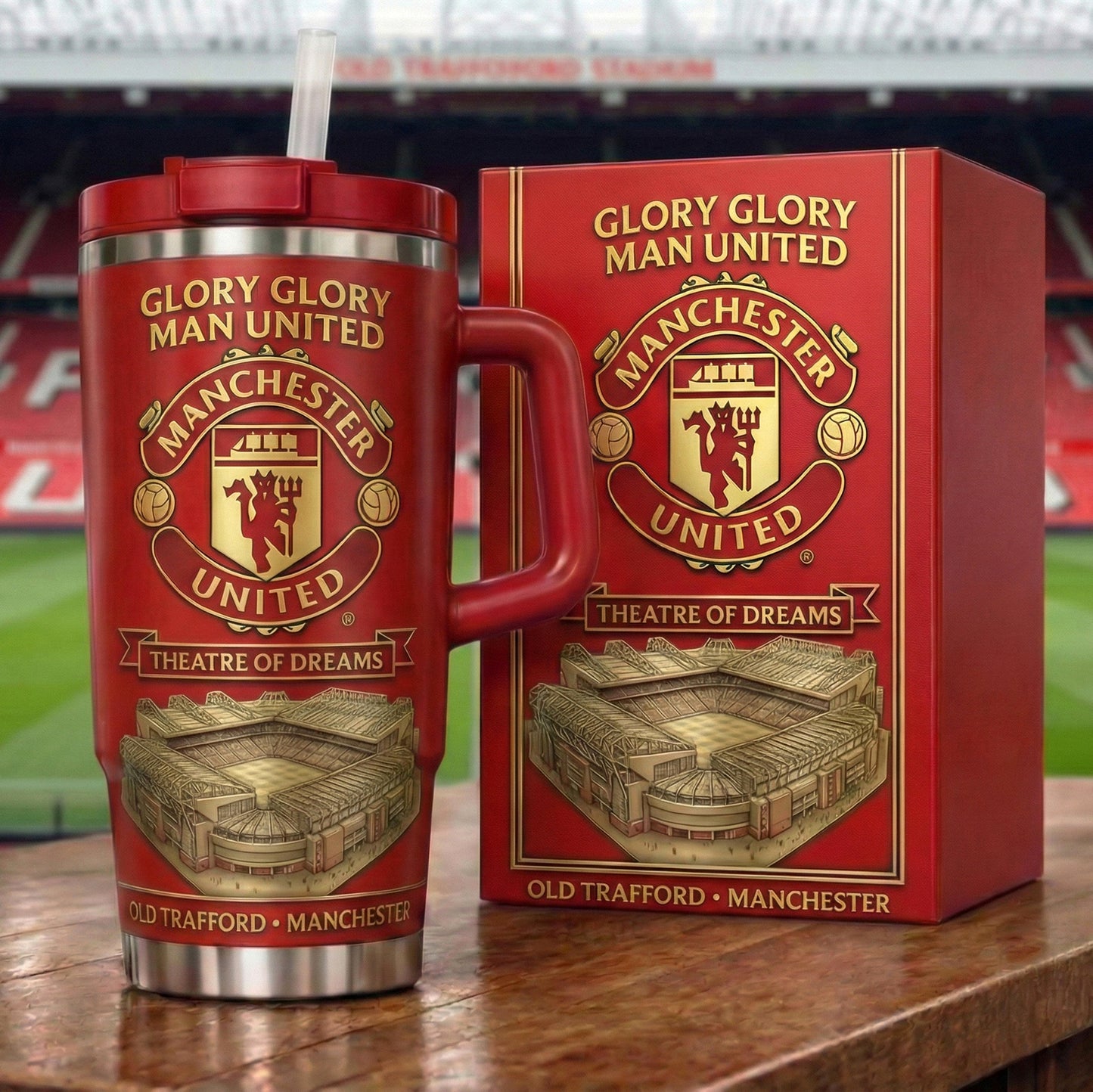 M.U FC 2026 Insulated Tumbler 30oz , M.U FC Premier League Tumbler 40oz