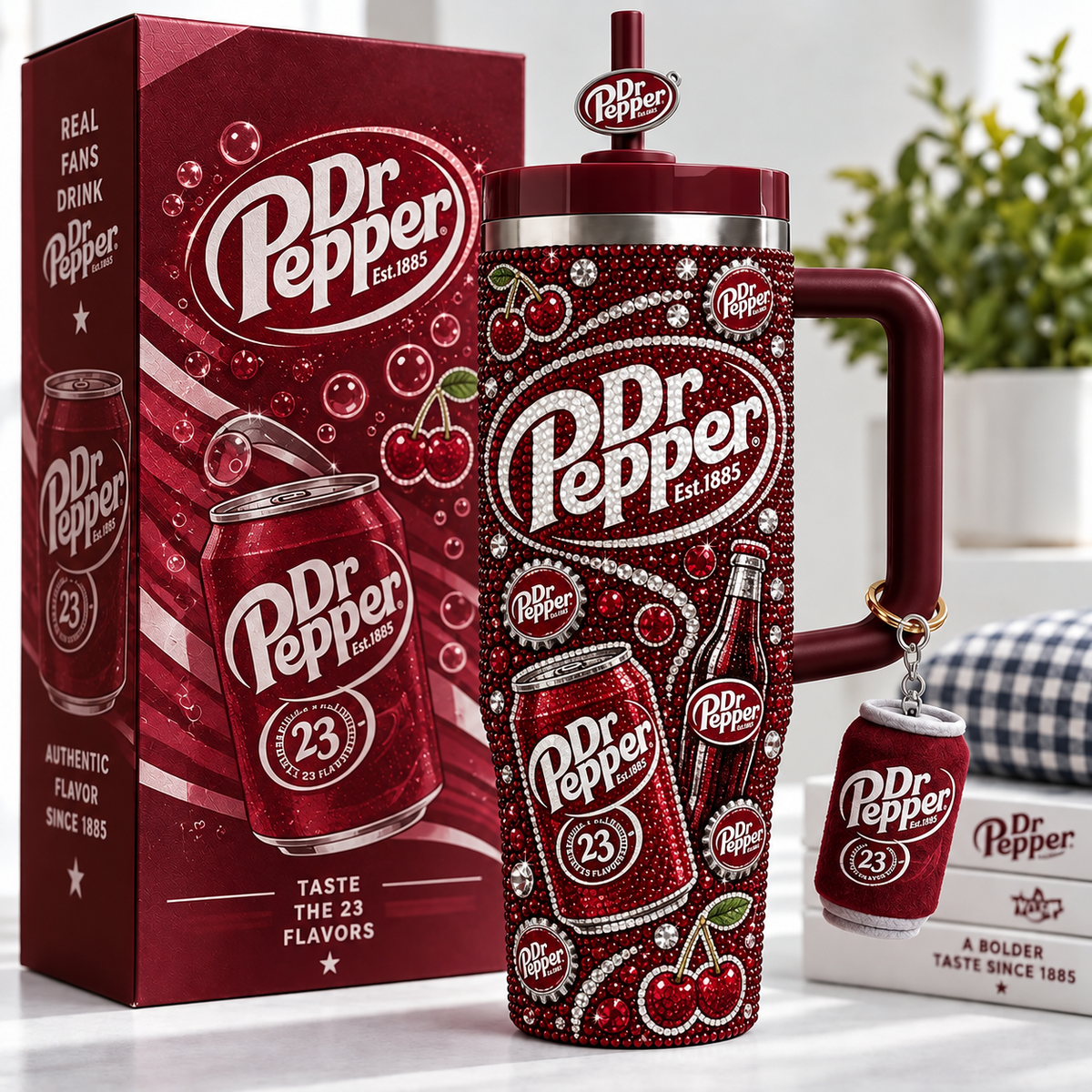 Dr Pepper EST. 1885 Insulated Tumbler 30oz , 23 Flavors Tumbler 40oz