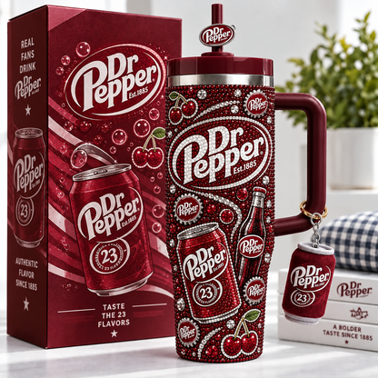 Dr Pepper EST. 1885 Insulated Tumbler 30oz , 23 Flavors Tumbler 40oz