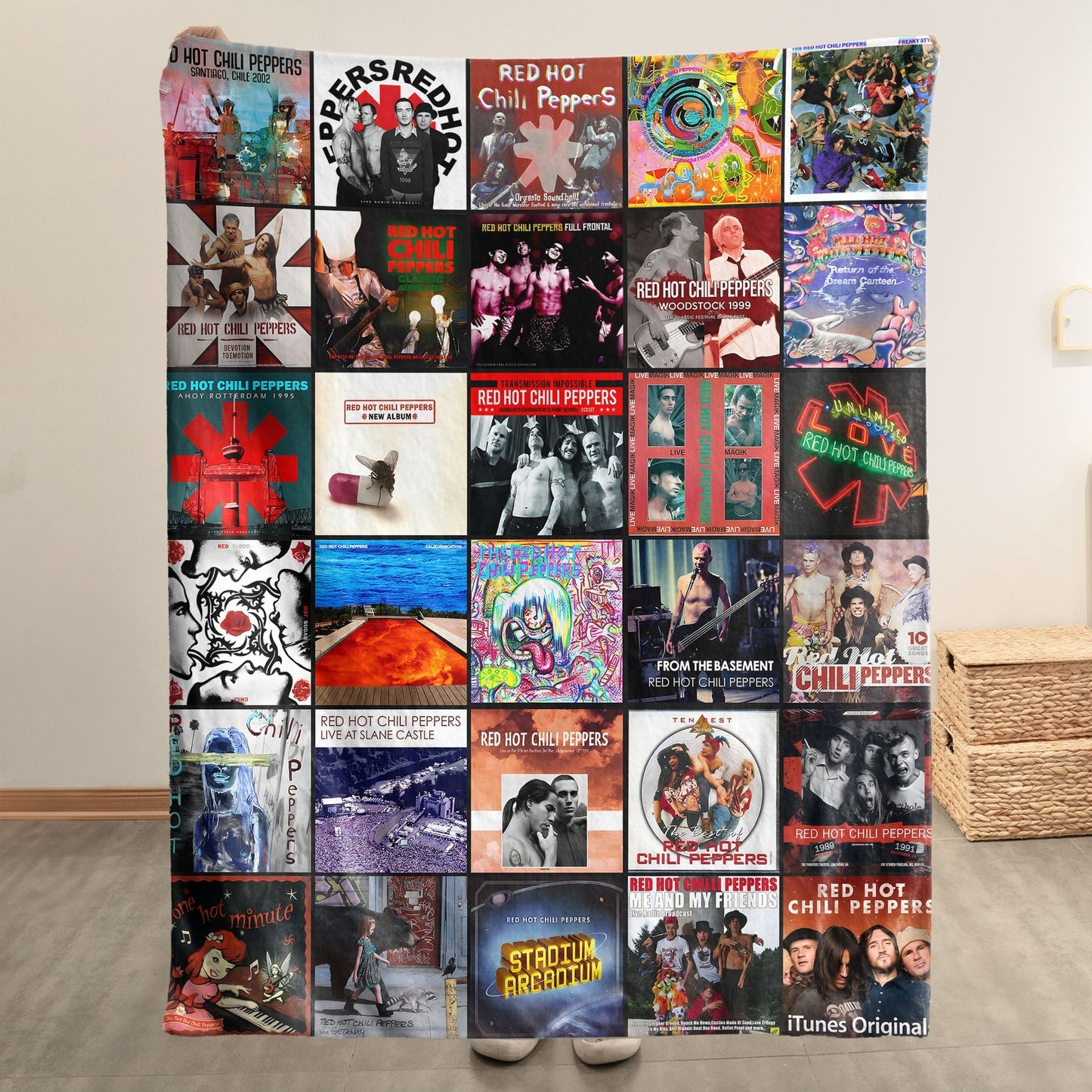 RHCP Album Blanket – A Colorful Tribute to Funk-Rock Legends