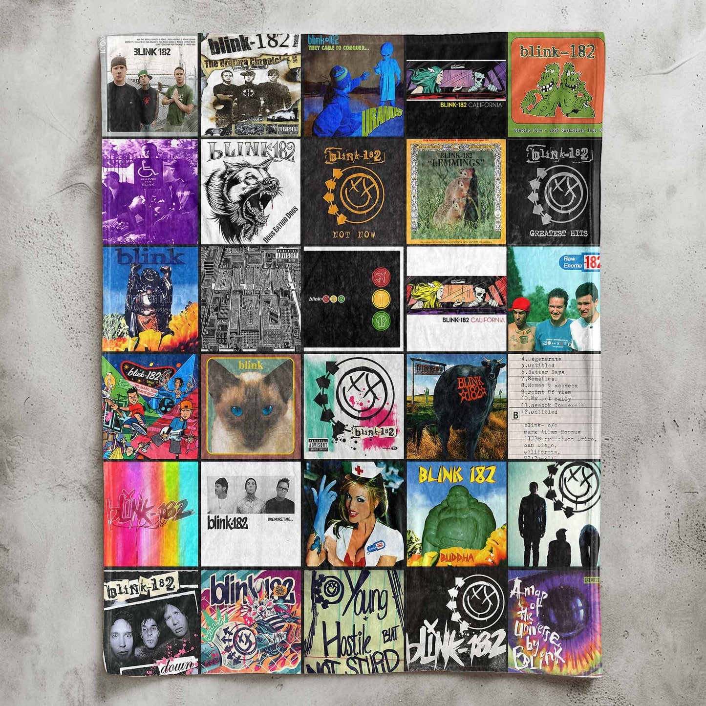 BLK.182 Album Blanket – Pop-Punk Comfort for True Fans