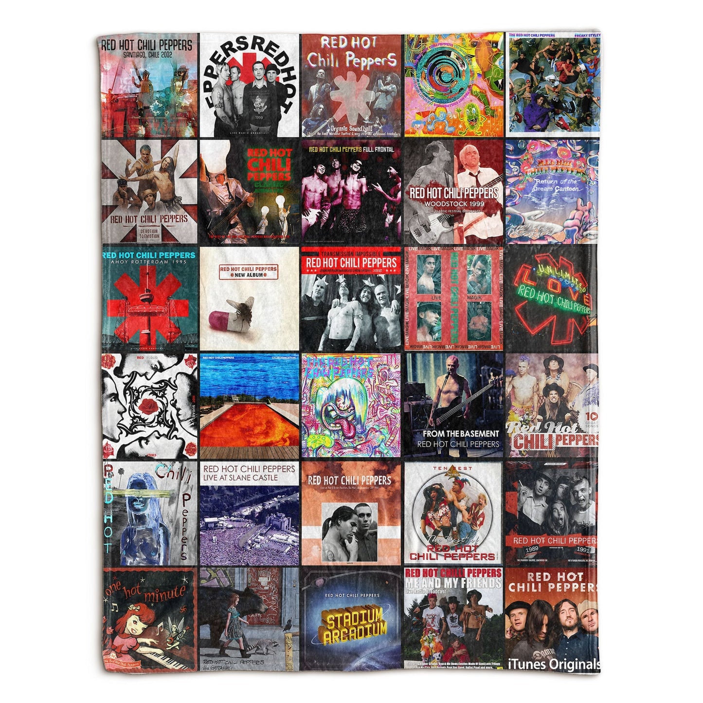 RHCP Album Blanket – A Colorful Tribute to Funk-Rock Legends