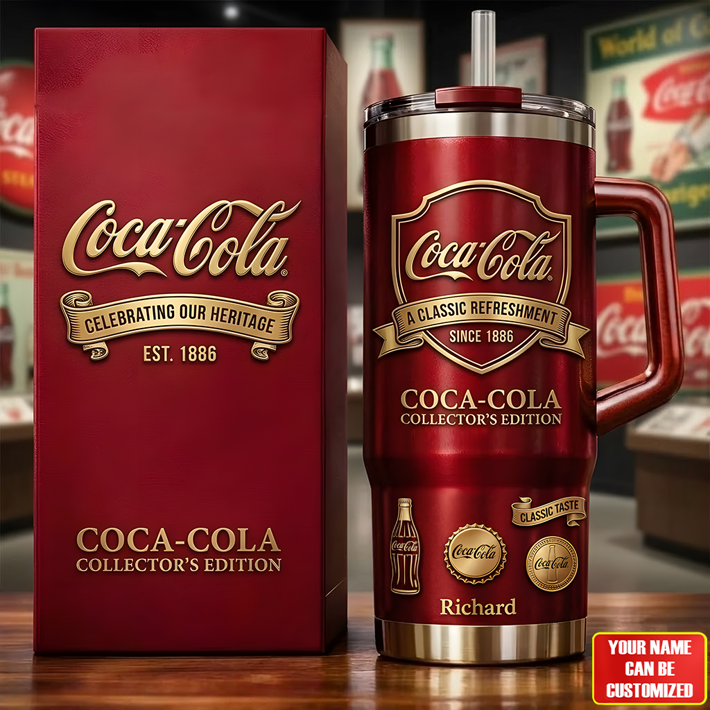 Cola EST. 1886 Insulated Tumbler 30oz V11 , Cola Tumbler 40oz