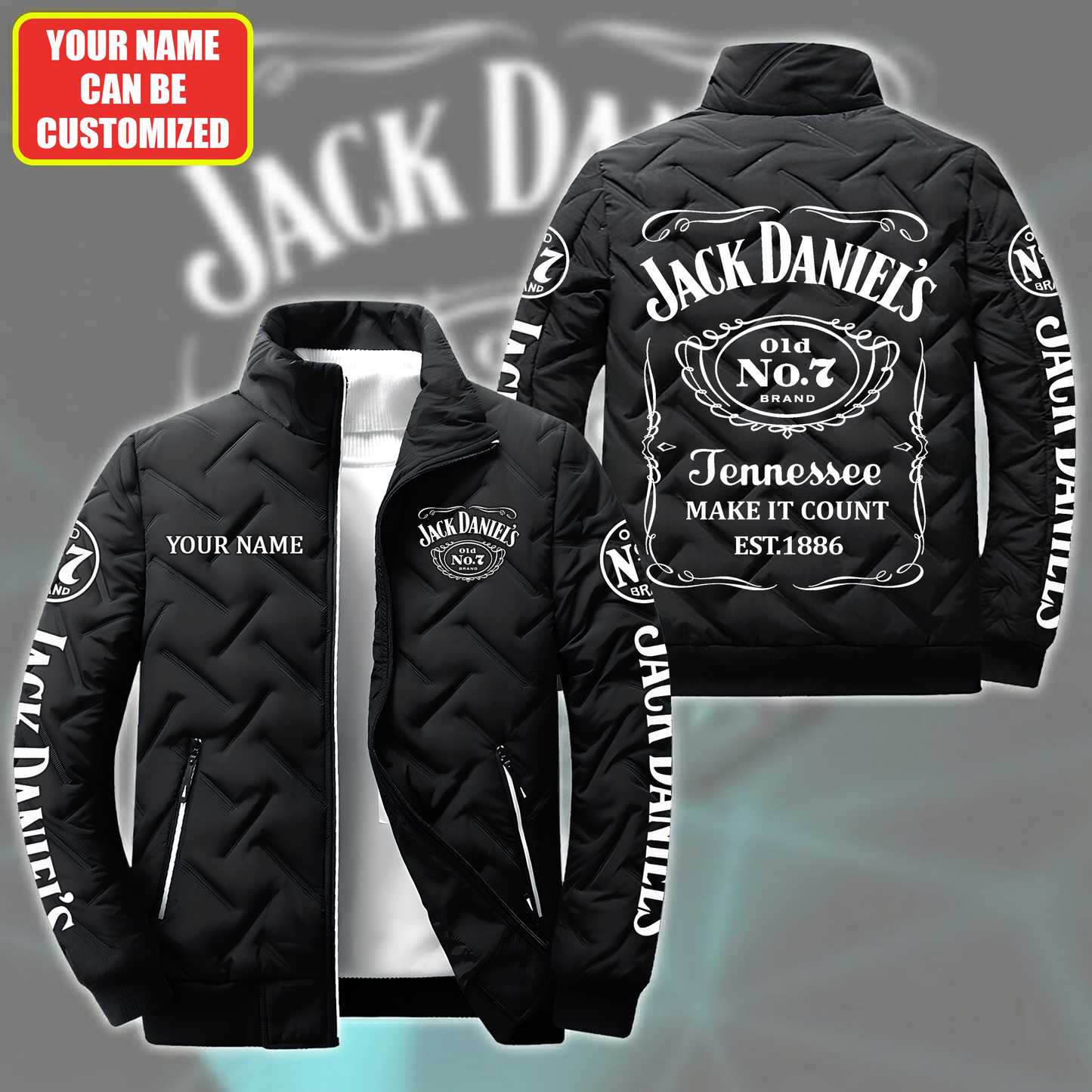 Personalized Jack Dani Old No.7 Brand Puffer Jacket V3