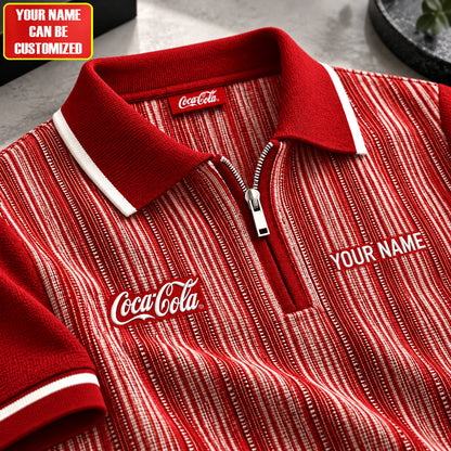 Cola Classic Zip Polo , Custom Name Cola Polo , Cola 2026 Shirt