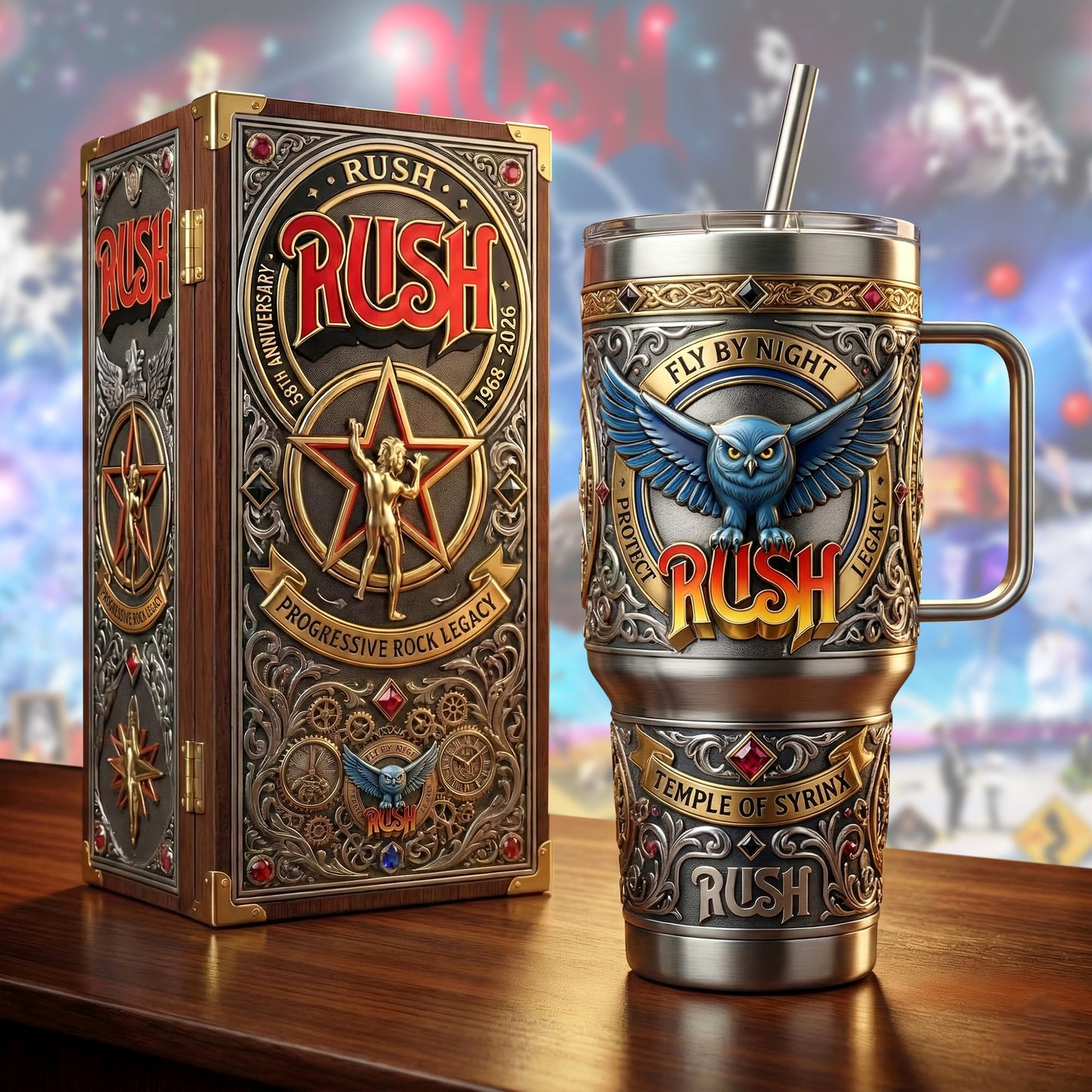 Rush Fly By Night Insulated Tumbler 30oz , Rush Tumbler 40oz