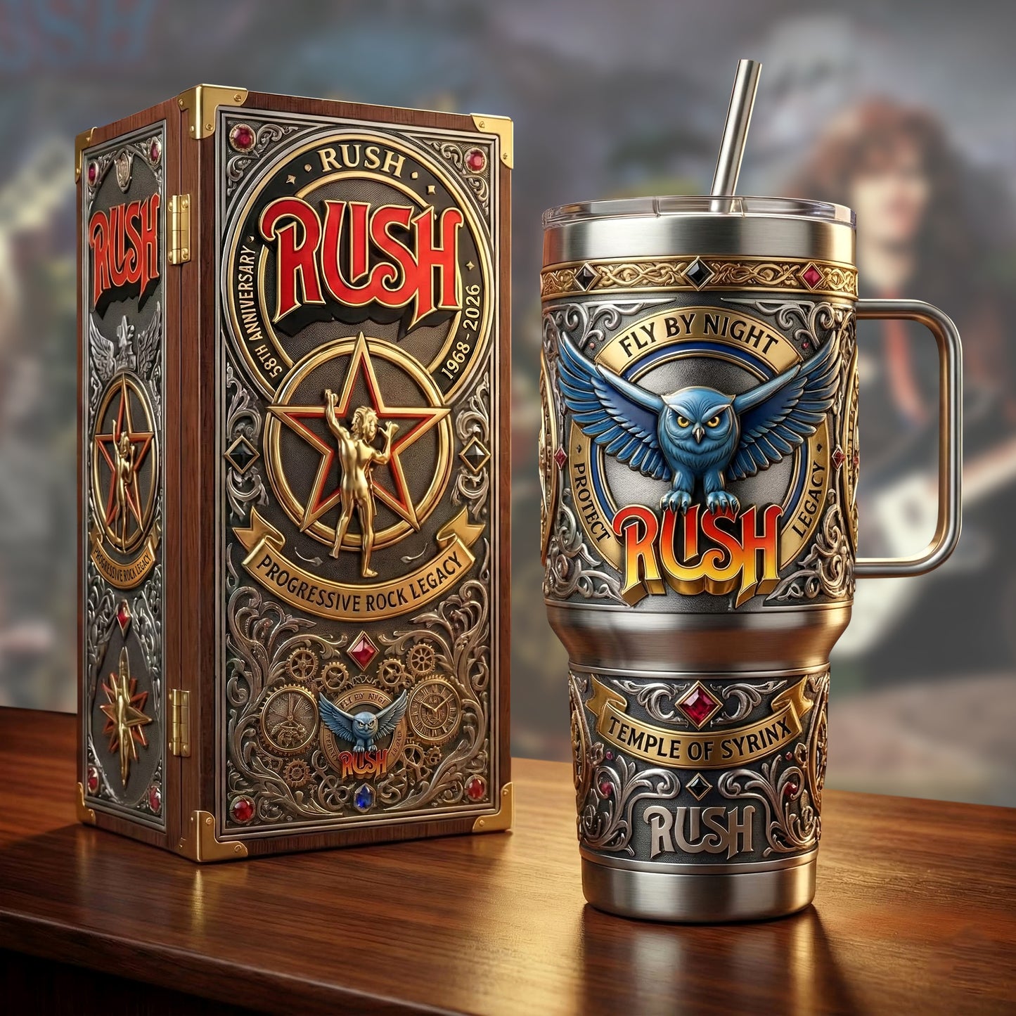 Rush Fly By Night Insulated Tumbler 30oz , Rush Tumbler 40oz