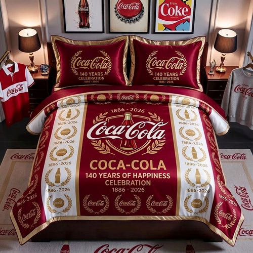 Cola 140TH Anniversary Pattern Bedding Set