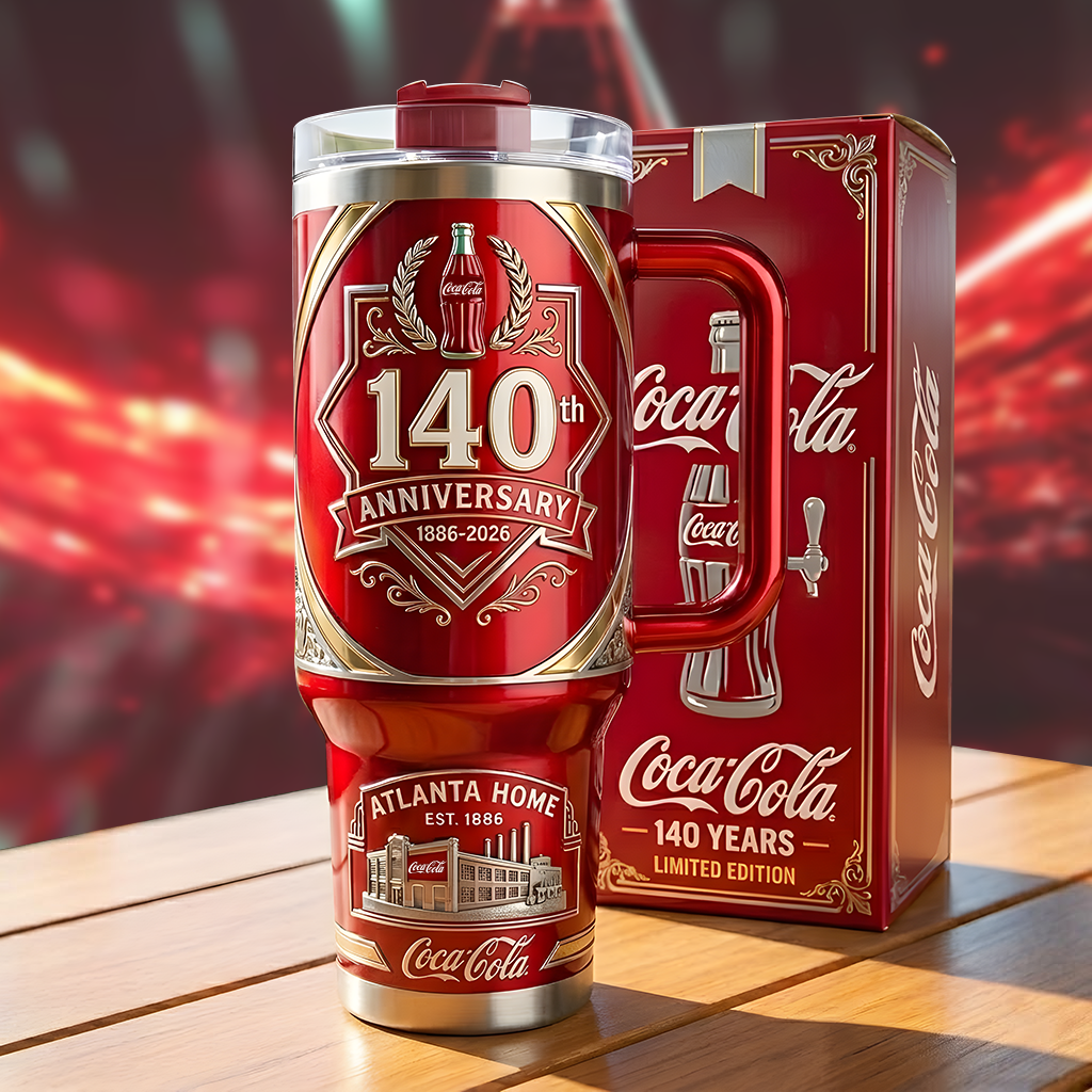 Cola 140TH Anniversary Insulated Tumbler 30oz V13, Cola Tumbler 40oz