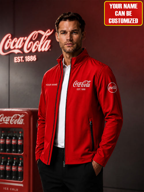 Personalized Cola Est.1886 Zipper Stand Collar Jacket
