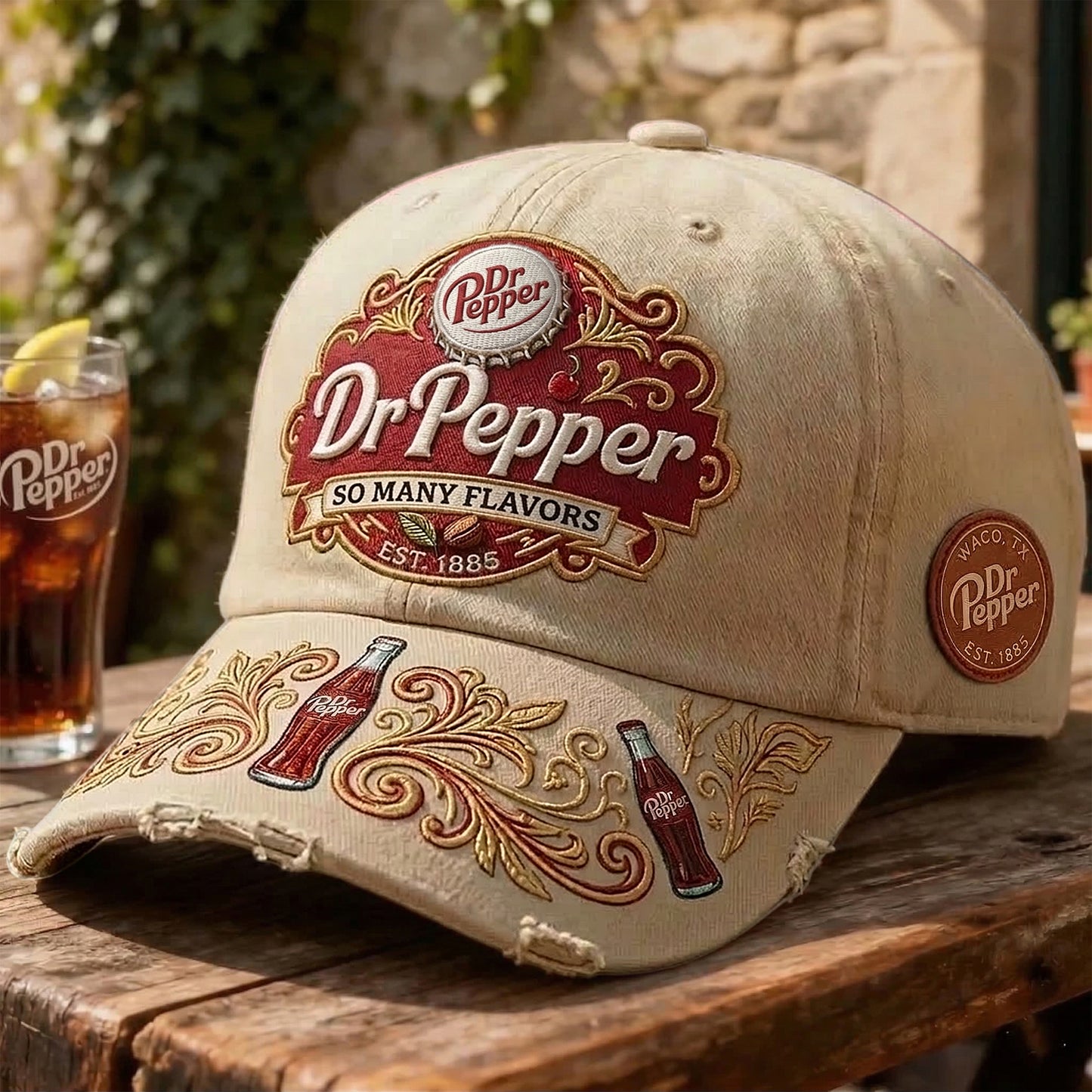 Dr Pepper EST. 1885 Cap , Dr Pepper Luxury Classic Cap