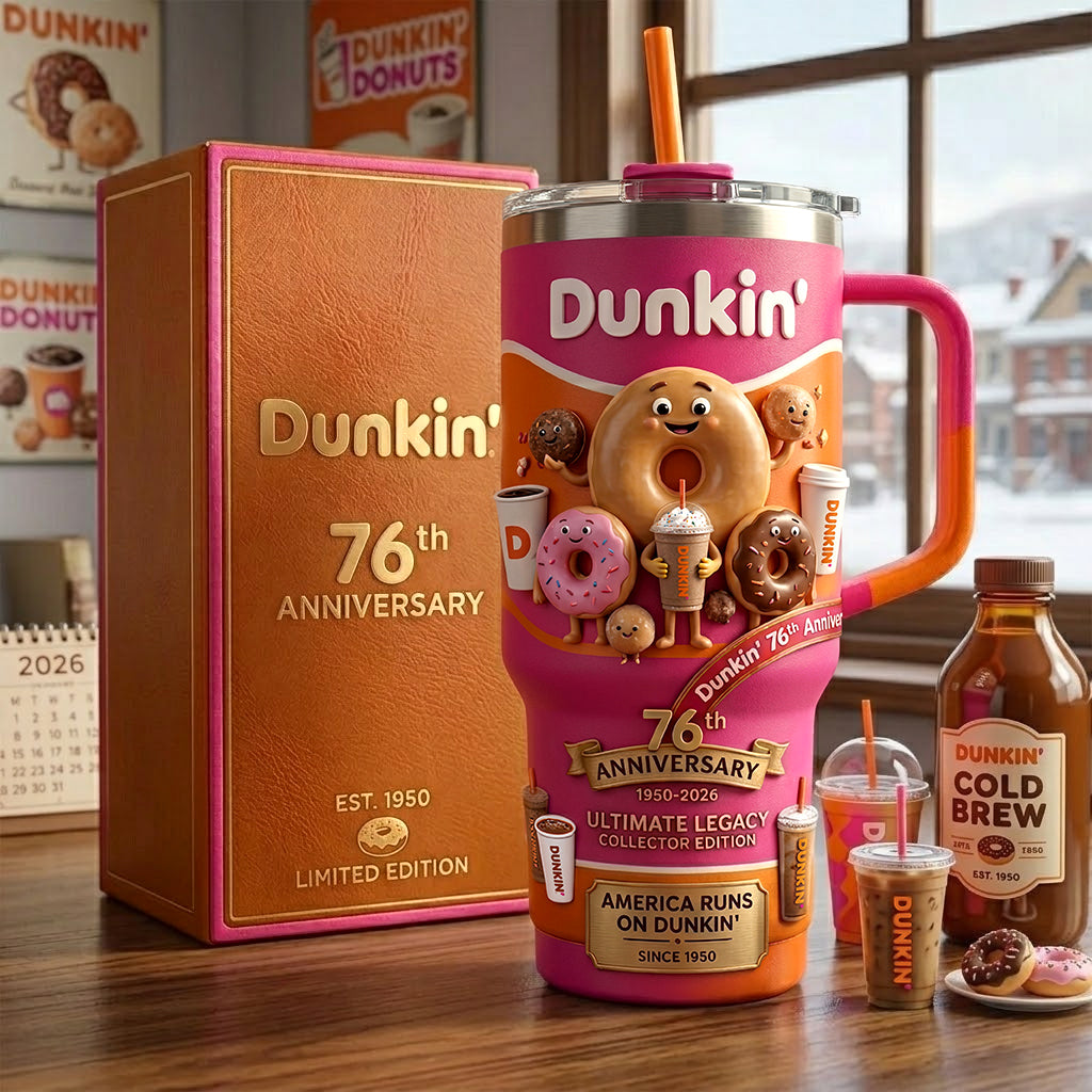 Dnkin Dnut 76TH Anniversary Insulated Tumbler 30oz V2 , Mc Donald's Tumbler 40oz