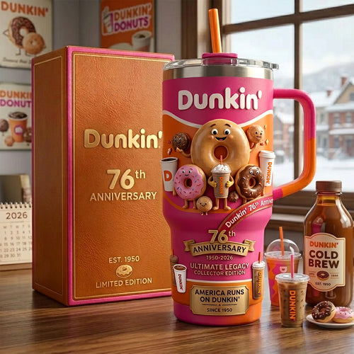 Dnkin Dnut 76TH Anniversary Insulated Tumbler 30oz V2 , Mc Donald's Tumbler 40oz