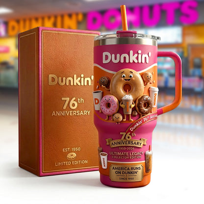 Dnkin Dnut 76TH Anniversary Insulated Tumbler 30oz V2 , Mc Donald's Tumbler 40oz