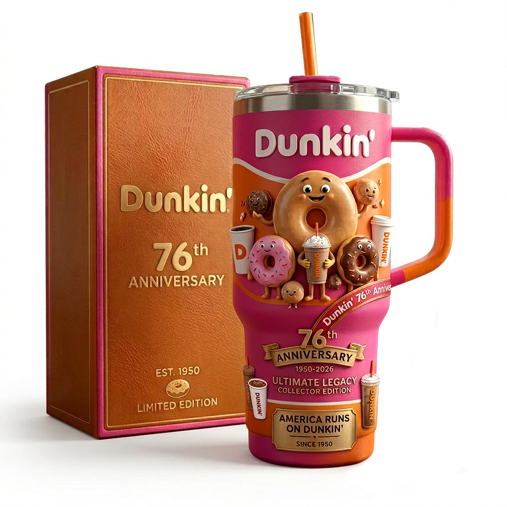Dnkin Dnut 76TH Anniversary Insulated Tumbler 30oz V2 , Mc Donald's Tumbler 40oz