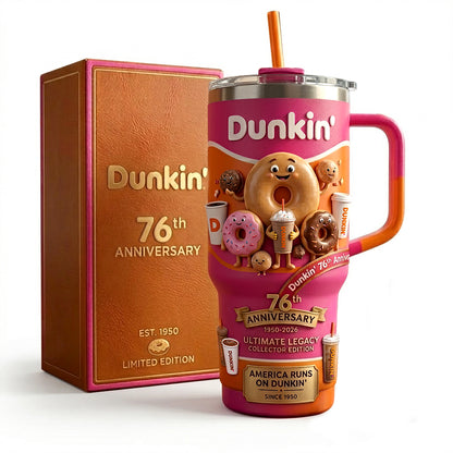 Dnkin Dnut 76TH Anniversary Insulated Tumbler 30oz V2 , Mc Donald's Tumbler 40oz