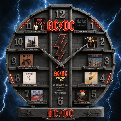 AC Albums Home Decorative 3D Visual Effect Acrylic Wall Clock V2
