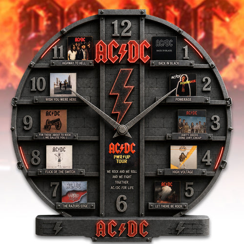 AC Albums Home Decorative 3D Visual Effect Acrylic Wall Clock V2