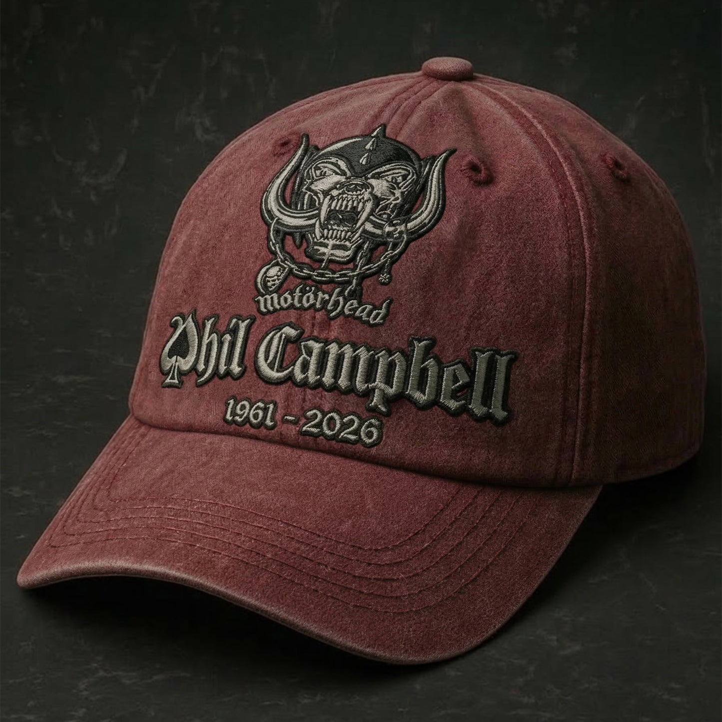 MH Phil Campbell 1961 - 2026 Cap V2, MH Tribute Cap