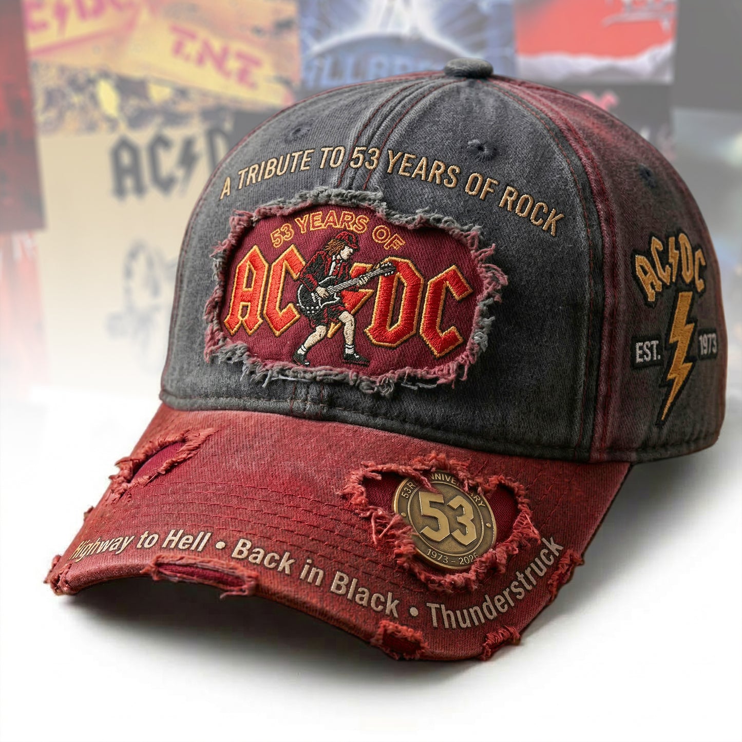 AC 53 Years Of Rock Cap V3, AC Vintage Classic Cap