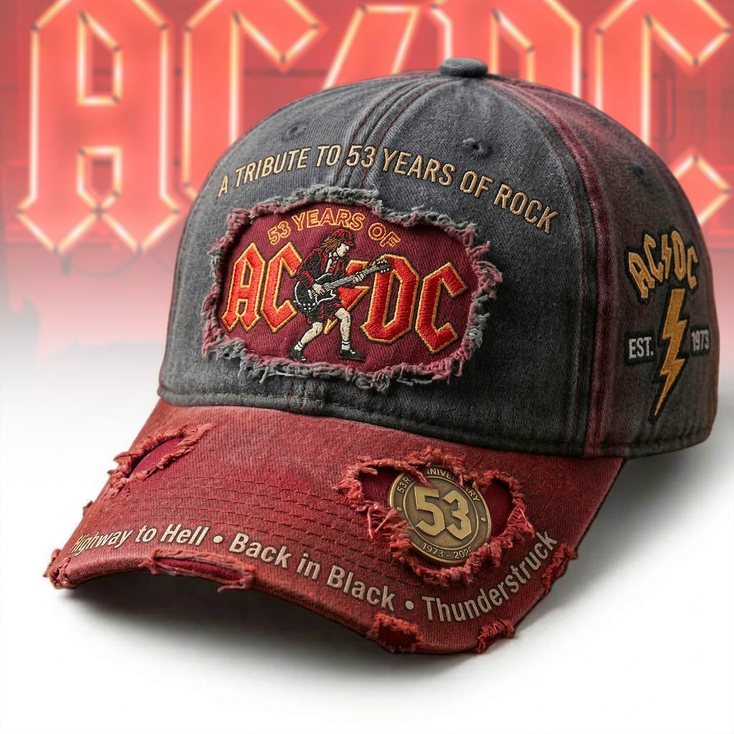 AC 53 Years Of Rock Cap V3, AC Vintage Classic Cap