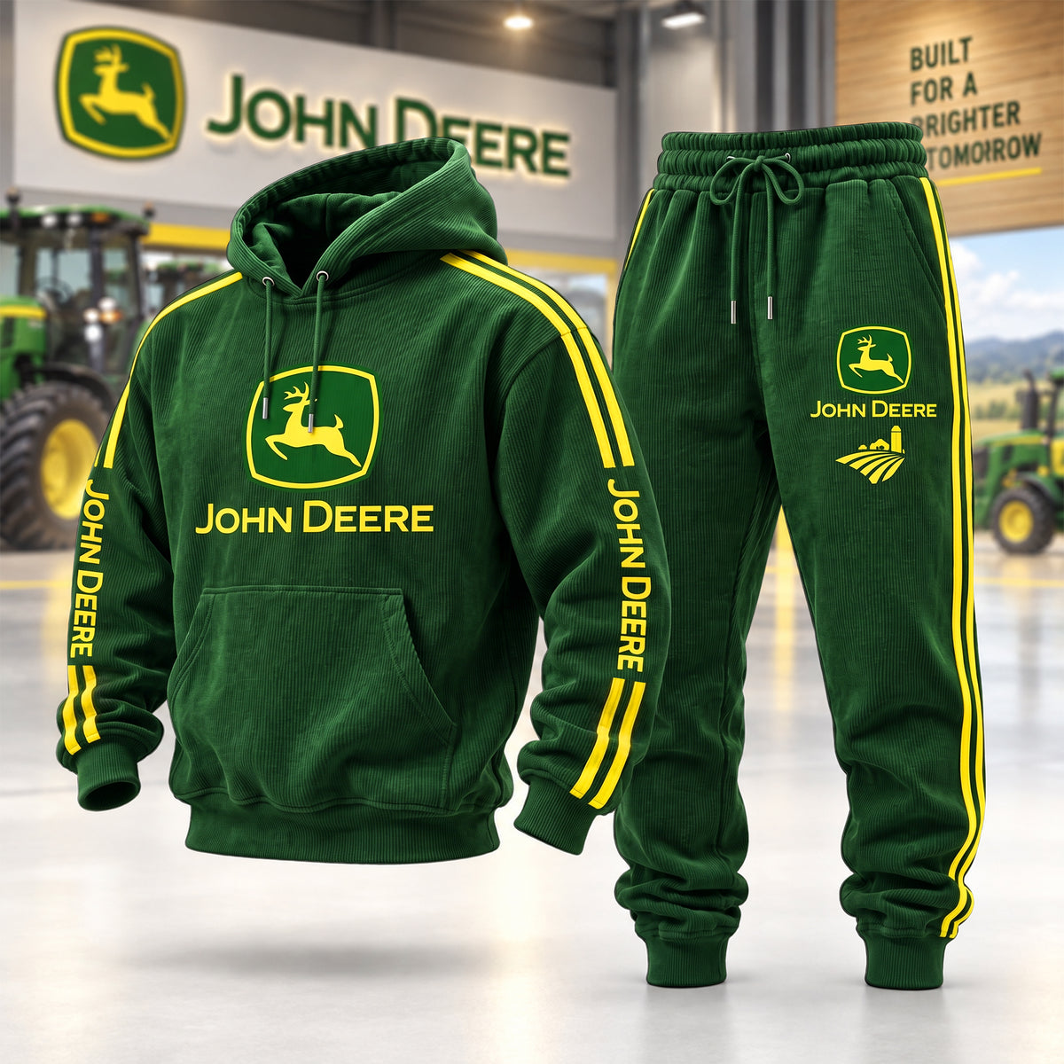 J.Deere Classic All Over Printed Hoodie And Sweatpants Set
