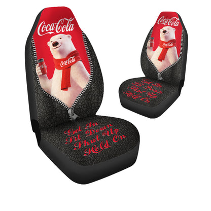Cola Drinks Car Seat Covers Universal Fit - Set 2 V2