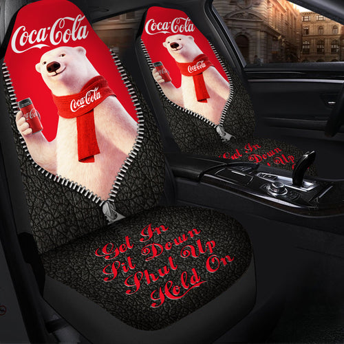 Cola Drinks Car Seat Covers Universal Fit - Set 2 V2