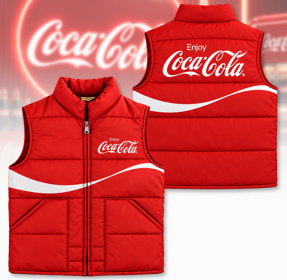 Cola Classic Sleeveless Windproof Puffer Jacket V2