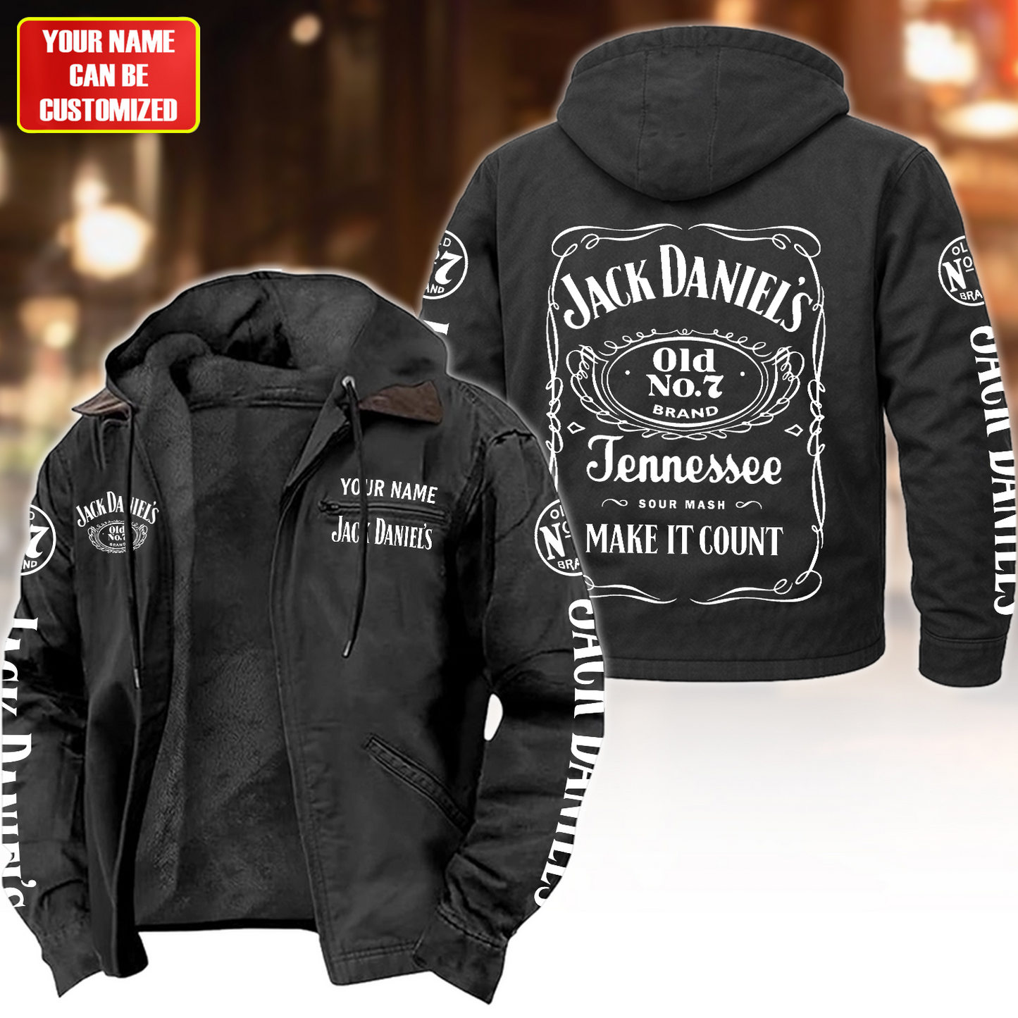 Personalized Jack Dani Old No.7 Brand Fur lining Paddle Jacket