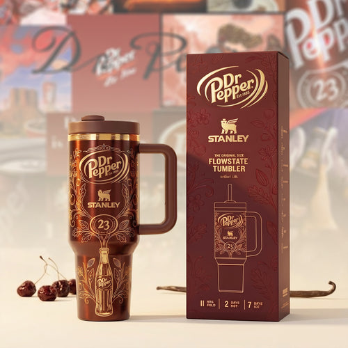 Dr Pepper x Stanley EST. 1885 Insulated Tumbler 30oz V7, Dr Pepper Tumbler 40oz