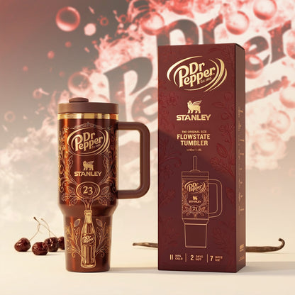 Dr Pepper x Stanley EST. 1885 Insulated Tumbler 30oz V7, Dr Pepper Tumbler 40oz