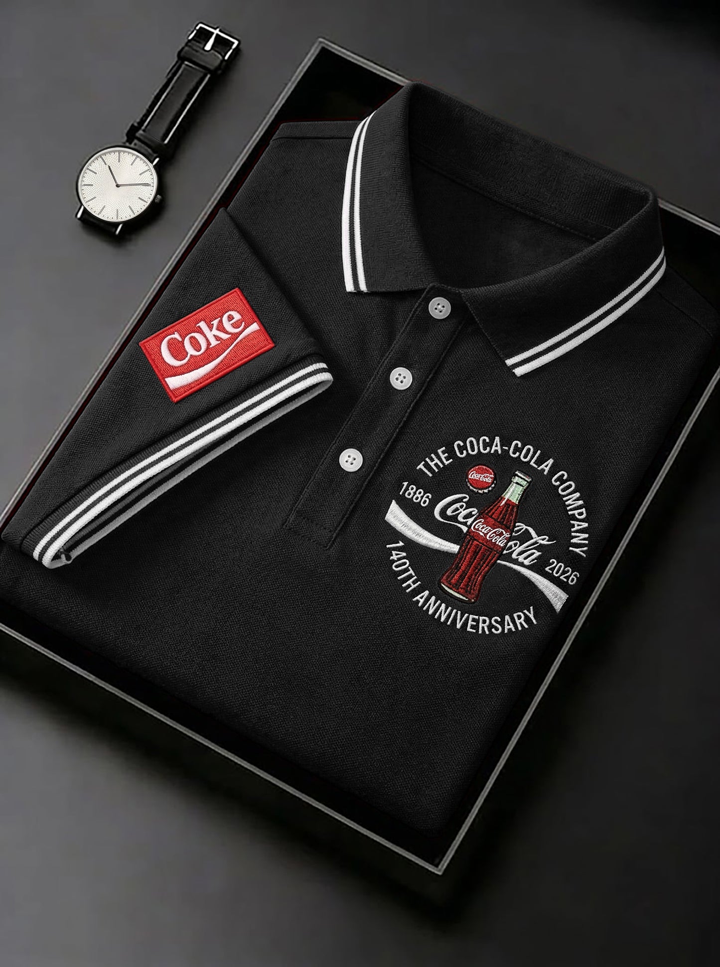 Cola 140th Anniversary Polo V4 , Cola Shirt , Cola 2026 Shirt