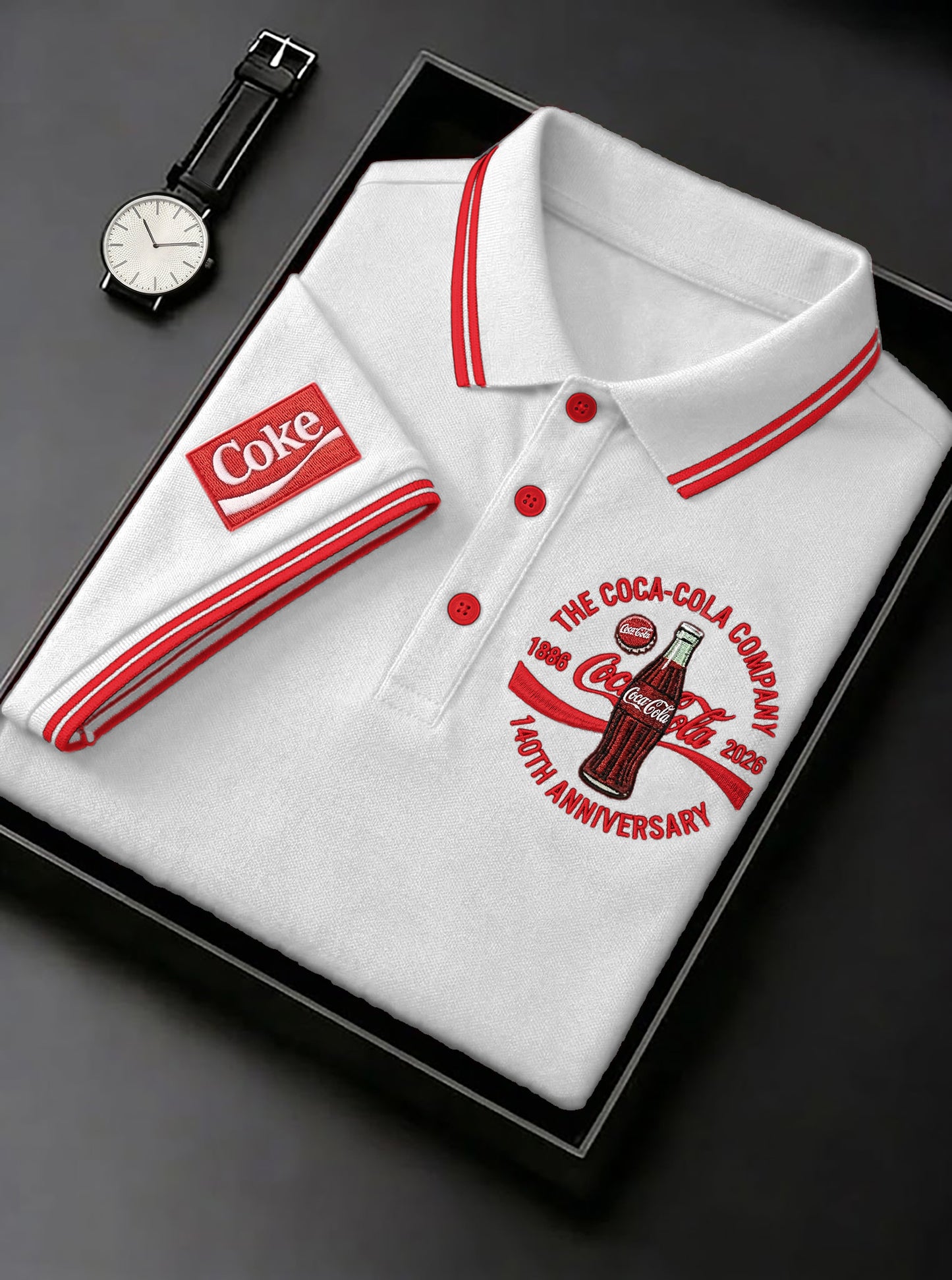 Cola 140th Anniversary Polo V4 , Cola Shirt , Cola 2026 Shirt