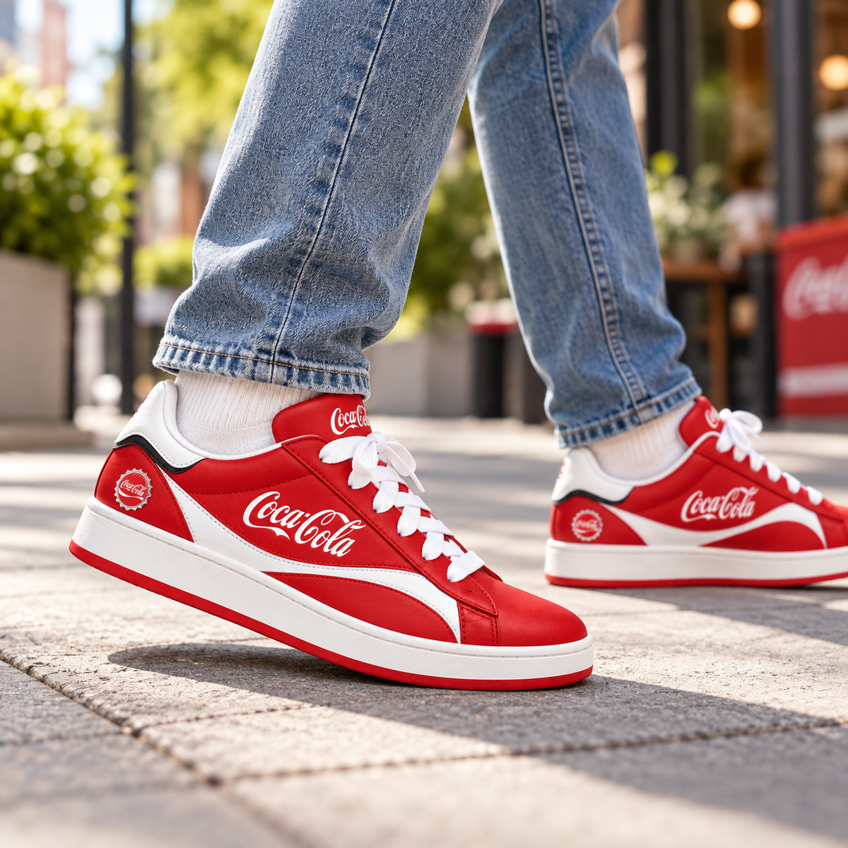 Cola Classic Custom Smith Shoes, Cola Sneakers