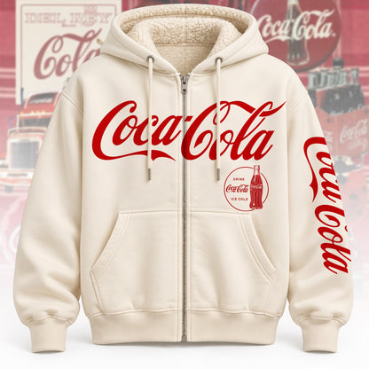 Cola Classic Zip Hoodie , Cola Zip Hoodie
