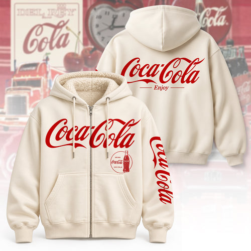 Cola Classic Zip Hoodie , Cola Zip Hoodie