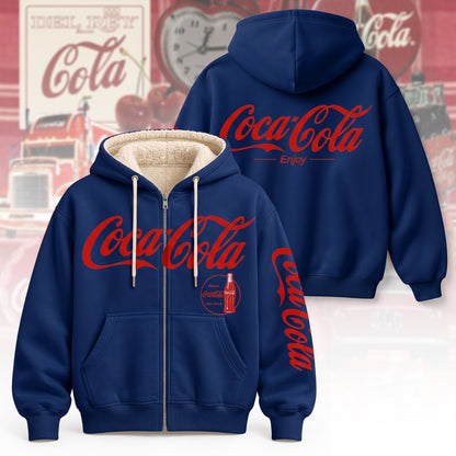 Cola Classic Zip Hoodie , Cola Zip Hoodie