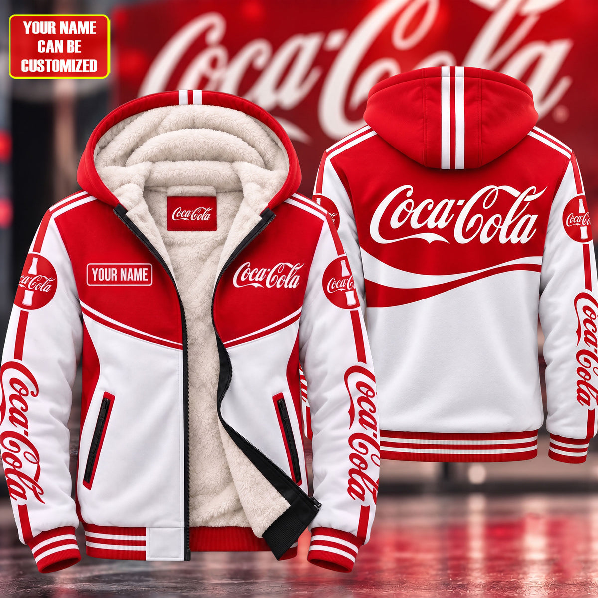 Cola Classic Fleece Jacket , Cola Fleece Inside Jacket